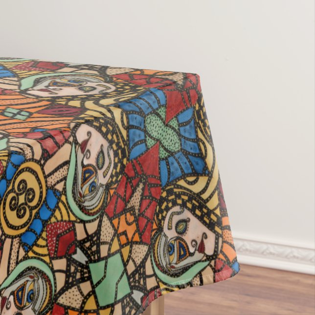 Mantel Modelo abstracto moderno colorido (In Situ)