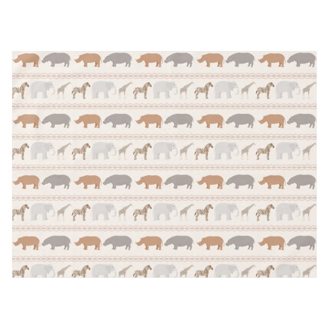 Mantel Modelo africano 1 de los animales (Frente (Horizontal))