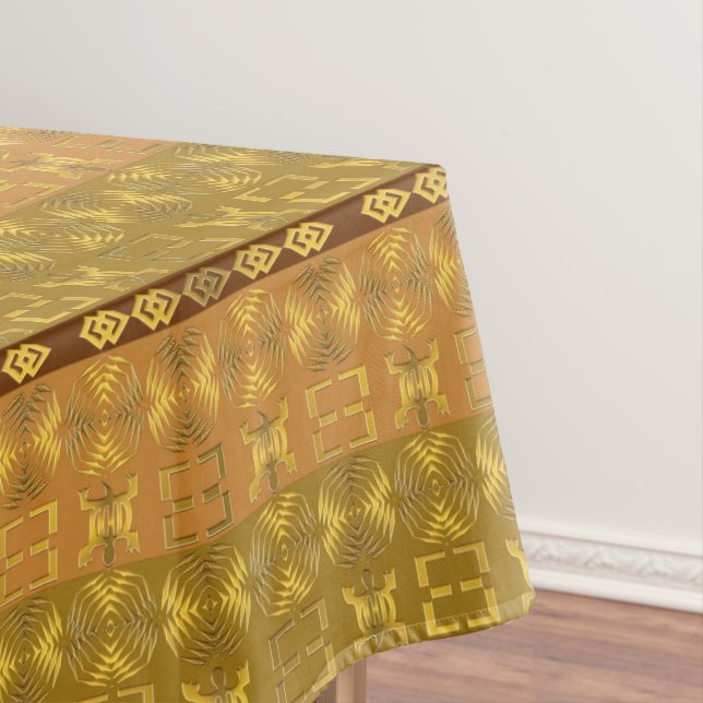 Mantel modelo africano étnico con los simbols de Adinkra (In Situ)