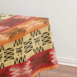 Mantel modelo africano étnico con simbols.