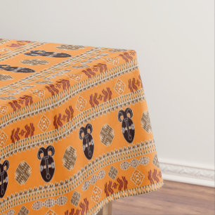 Mantel Modelo africano tribal étnico de las rayas