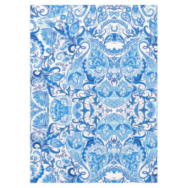 Mantel Modelo azul y blanco de Paisley