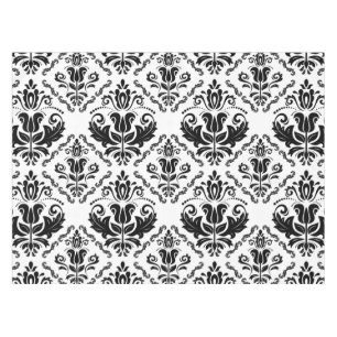 Mantel Modelo blanco negro clásico del damasco - moda