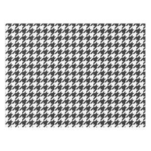 Mantel Modelo blanco y negro de Houndstooth