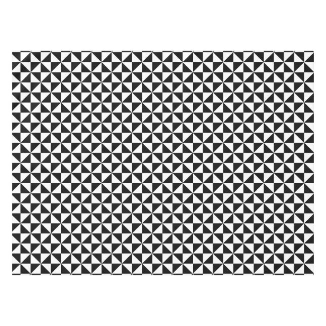 Mantel Modelo blanco y negro del triángulo (Frente (Horizontal))