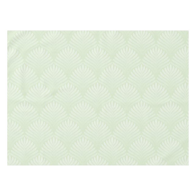 Mantel Modelo clásico del follaje en blanco y verde (Frente (Horizontal))