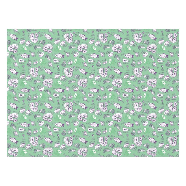 Mantel Modelo con la comida (Frente (Horizontal))