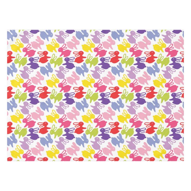 Mantel modelo con los conejos de Pascua (Frente (Horizontal))