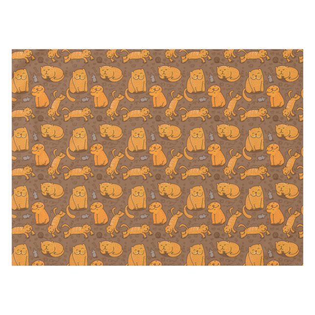 Mantel Modelo con los gatos (Frente (Horizontal))