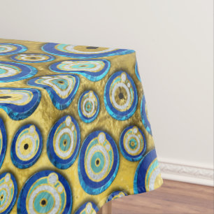 Mantel Modelo de cristal azul griego del amuleto del mal