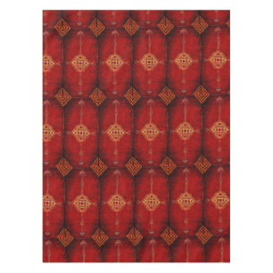 Mantel Modelo de la alfombra persa en rojo