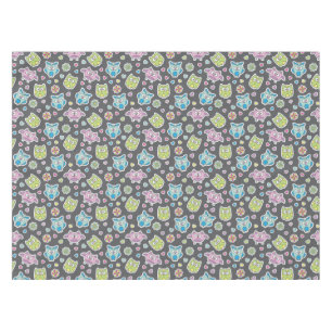 Mantel modelo de los búhos del dibujo animado