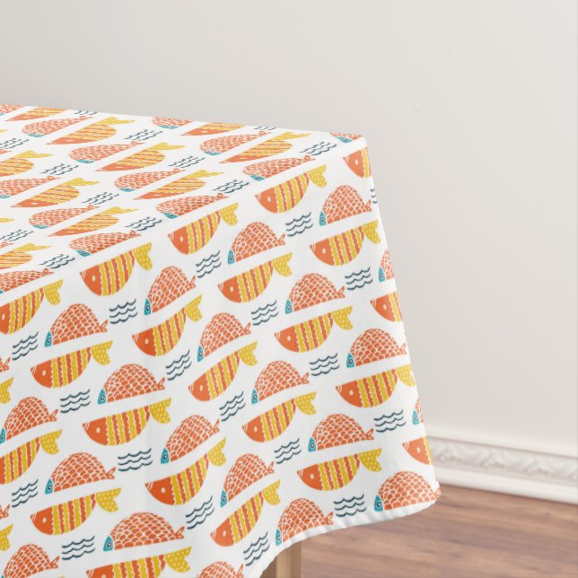 Mantel Modelo de los pescados de la natación del arte (In Situ)