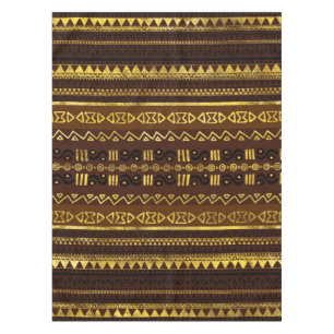 Mantel Modelo de oro africano étnico en marrón