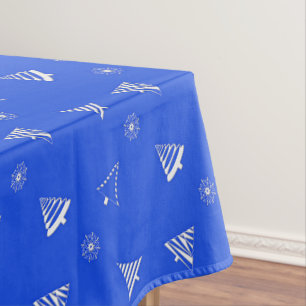 Mantel modelo del azul del día de fiesta del navidad
