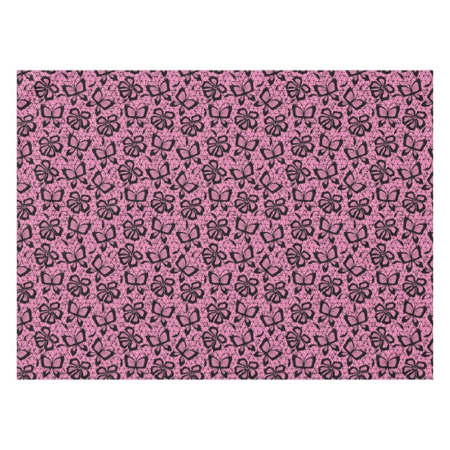 Mantel modelo del cordón con las mariposas (Frente (Horizontal))