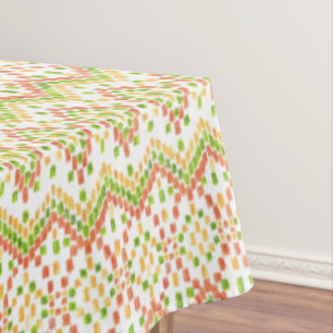 Mantel Modelo étnico de Ikat en el blanco a modificar