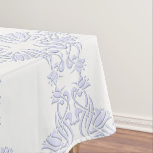 Mantel modelo floral de la violeta de damasco