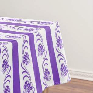 Mantel Modelo floral de las rayas