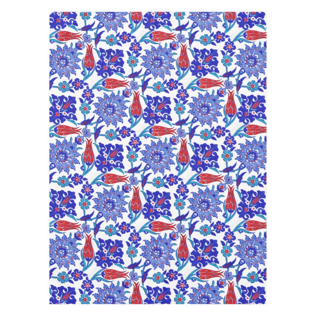 Mantel Modelo floral turco hecho a mano antiguo de la (Anverso)