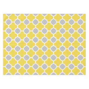 Mantel Modelo geométrico amarillo y gris de Quatrefoil