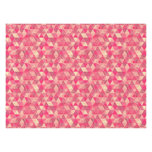 Mantel Modelo geométrico de la flor (Frente (Horizontal))