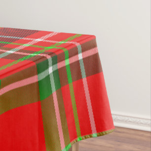 Mantel Modelo geométrico vibrante del tartán del navida