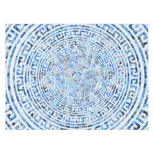 Mantel Modelo griego circular del meandro - Ornamen