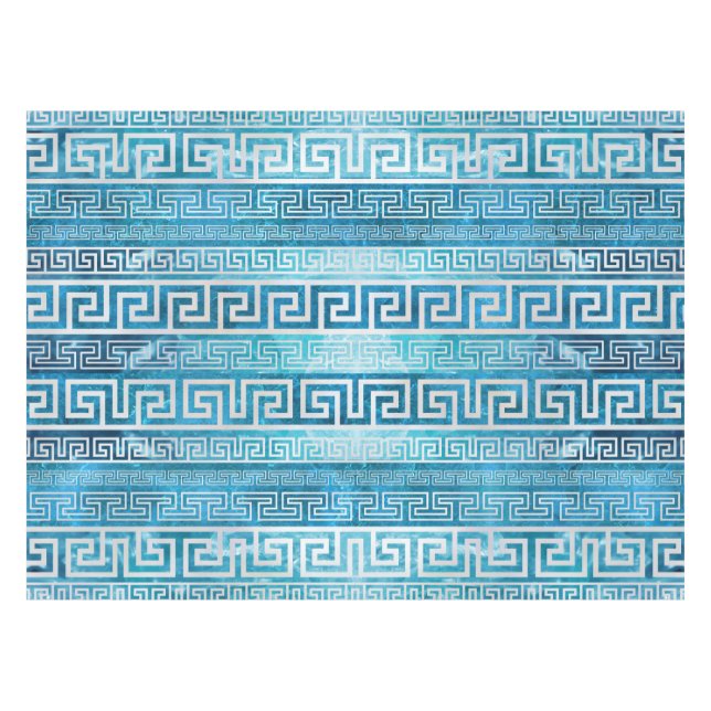 Mantel Modelo griego del meandro - ornamento dominante (Frente (Horizontal))