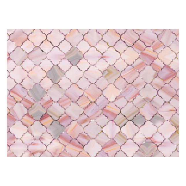 Mantel Modelo marroquí en texto del cristal del mármol y (Frente (Horizontal))