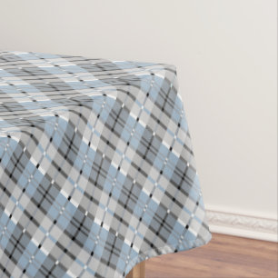 Mantel Modelo moderno de la tela escocesa azul claro y