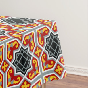 Mantel Modelo octagonal rojo de la teja de Barcelona