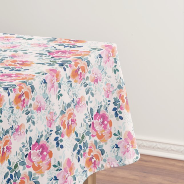 Mantel Modelo pintado de los rosas (In Situ)