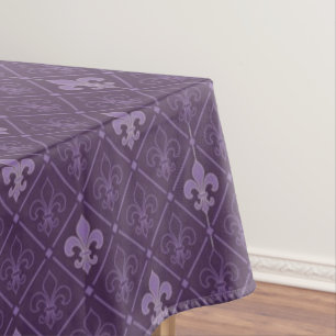 Mantel Modelo púrpura de la flor de lis