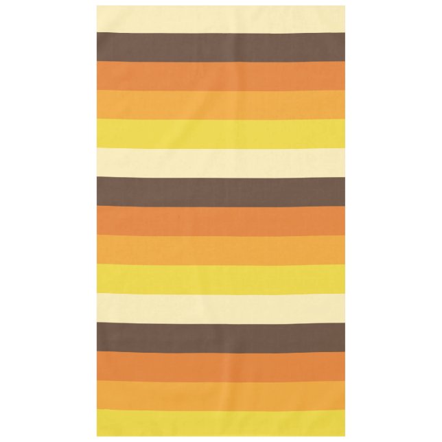 Mantel modelo rayado retro del color 70s (Anverso)