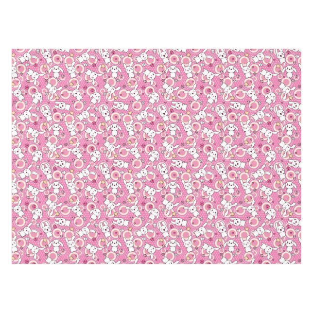 Mantel modelo rosado del kawaii (Frente (Horizontal))