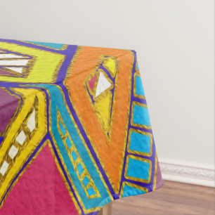 Mantel Modelo tribal africano geométrico colorido
