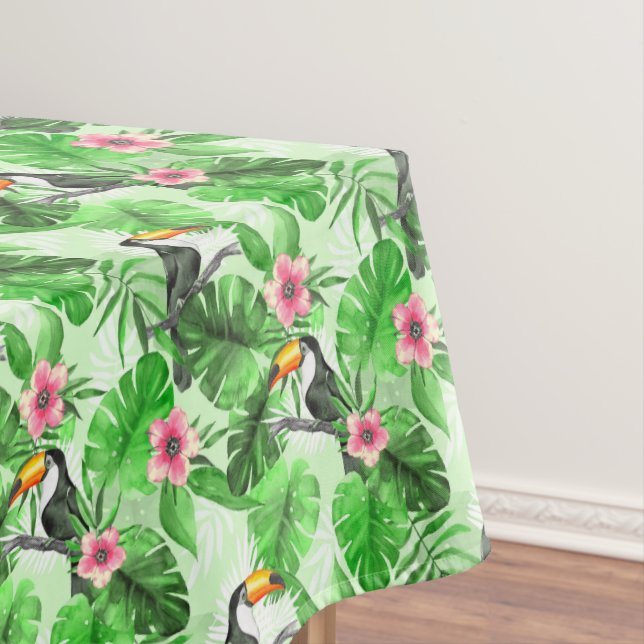 Mantel Modelo tropical con toucan (In Situ)
