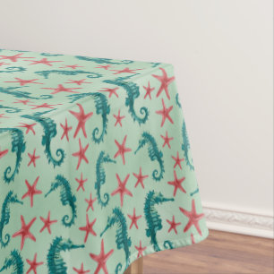 Mantel Modelo verde azulado 2 del Seahorse