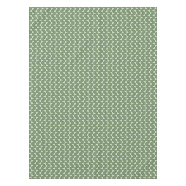 Mantel Modern Sage Green Triangle Christmas Geometric  (Anverso)