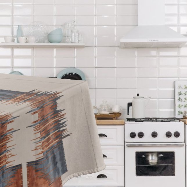 Mantel Modern Taupe Denim y Rust  (Subido por el creador)