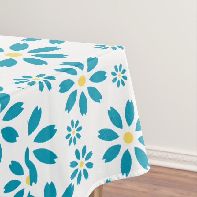 Mantel Moderna Flor de margarita contemporánea inicial (In Situ)