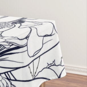 Mantel Moderna Línea de Arte Diseño Giratorio Floral