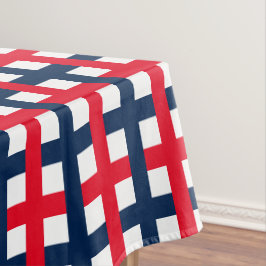 Mantel Moderna red patriótica azul rojo del 4 de julio