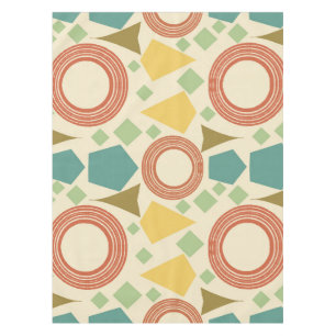 Mantel Moderno geométrico de mediados de siglo