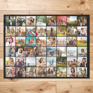 Mantel Moderno y sencillo Collage de fotos personalizado 