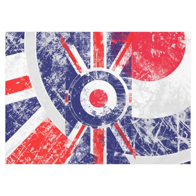 Mantel Modos Mod Target Mods UK Target Grunge Roundel (Frente (Horizontal))