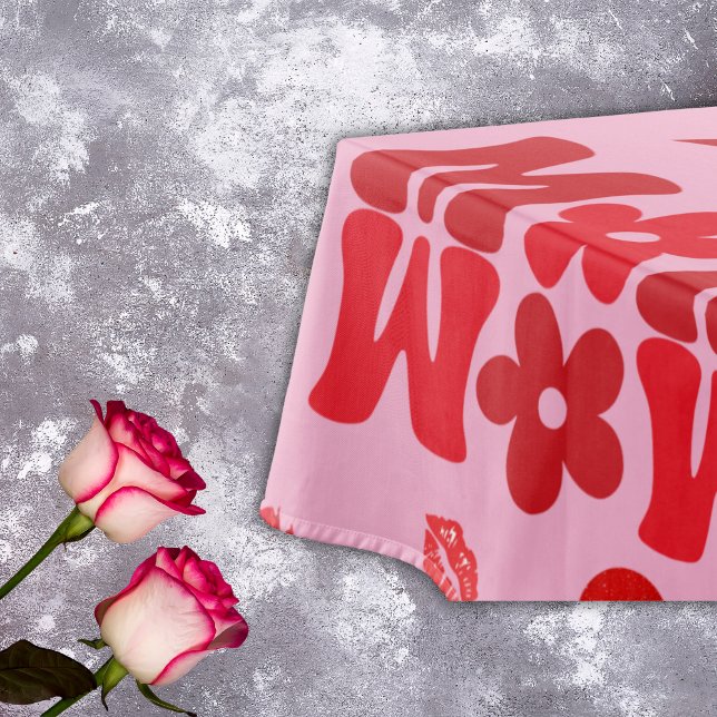 Mantel MOM/WOW: Una carta de amor en rojo sobre rosa | (Subido por el creador)