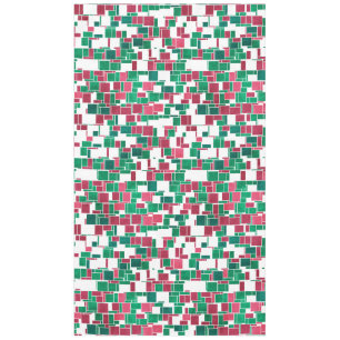 Mantel Mondrian Navidades rojos y verdes audaces modernos