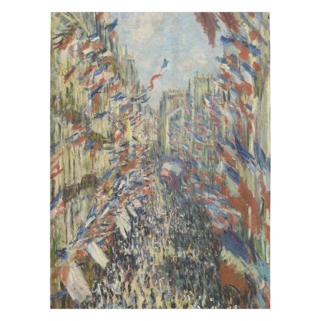 Mantel Monet 1878 La calle Montorgueil en París (Anverso)